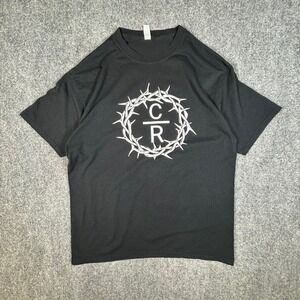 Jerzees Celebrate Recovery CR Crown of Thorns Black Graphic T-Shirt Mens Large